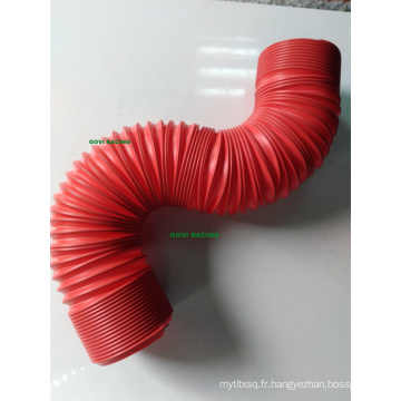 Red 3in Flexible Pipe Universal pour filtre à tuyaux d&#39;admission automatique d&#39;air